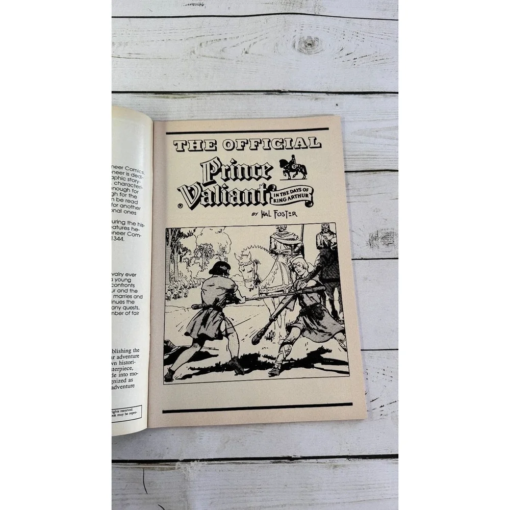 Prince Valiant #1 & #2 Hal Foster 1988 Pioneer Comics King Arthur Lot